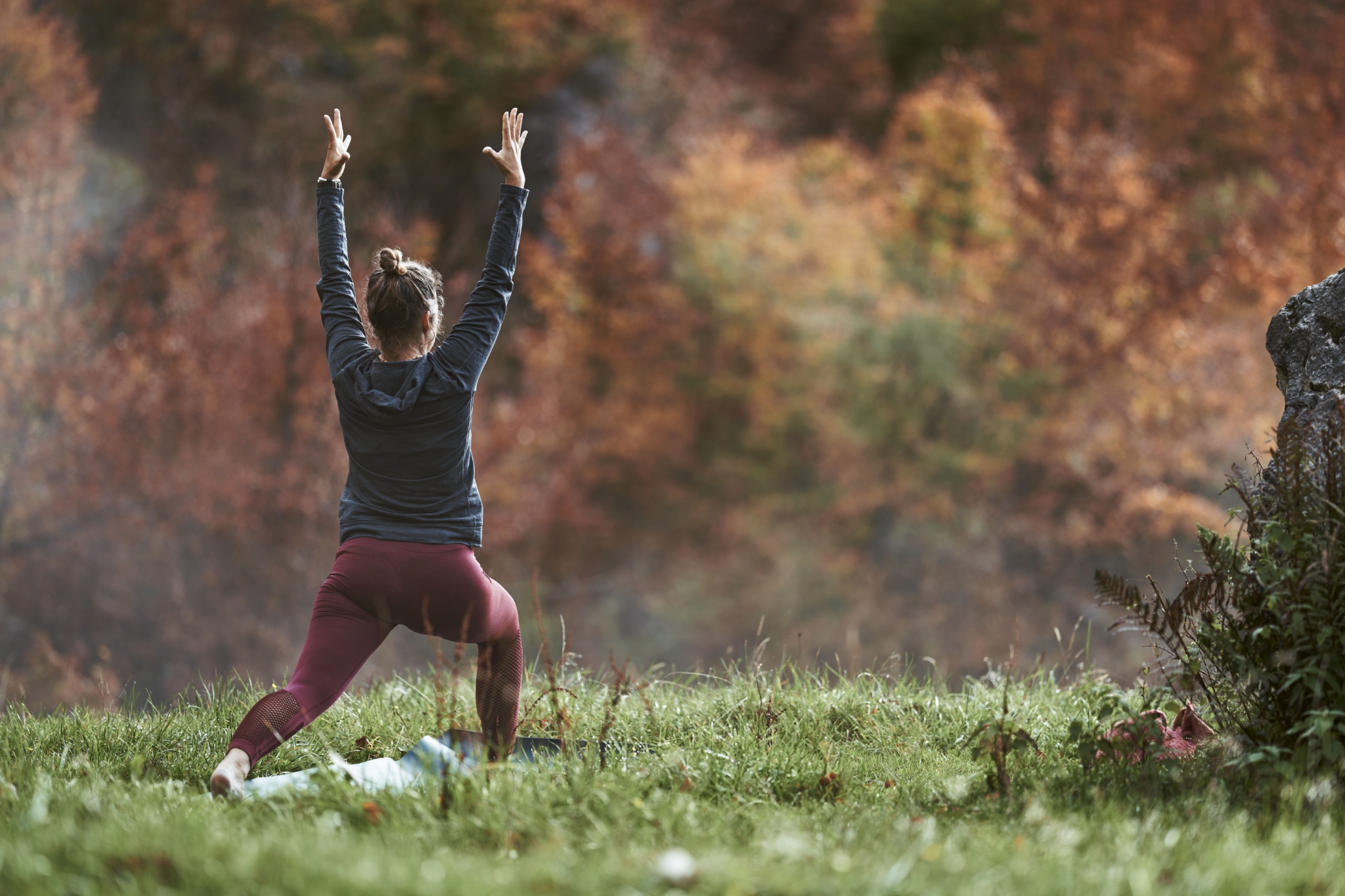 Yoga im Herbst